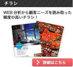 チラシ｜WEB分析から顧客ニーズを読み取った 精度の高いチラシ！